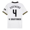 Maglia ufficiale Borussia Dortmund N. Schlotterbeck 4 Alternativa 2024-25 per Bambino